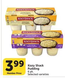 Vons Kozy Shack Pudding offer