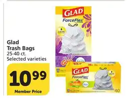 Vons Glad Trash Bags offer