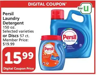 Vons Persil Laundry Detergent 150 oz. Selected varieties or Discs 57 ct offer