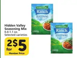 Albertsons Hidden Valley Seasoning Mix offer