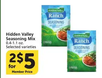 Albertsons Hidden Valley Seasoning Mix offer