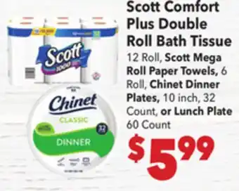 Vallarta Supermarkets Scott Comfort Plus Double Roll Bath Tissue offer