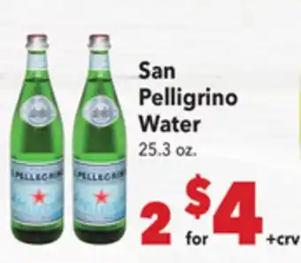 Vallarta Supermarkets San Pelligrino Water offer