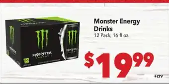 Vallarta Supermarkets Monster Energy Drinks offer