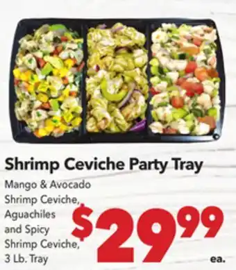 Vallarta Supermarkets Shrimp Ceviche Party Tray offer