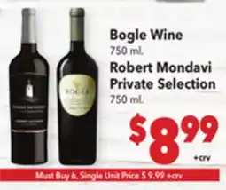 Vallarta Supermarkets Bogle Wine offer