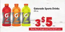 Vallarta Supermarkets Gatorade Sports Drinks offer