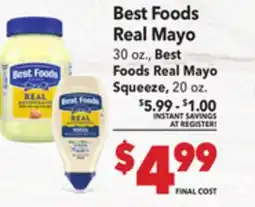 Vallarta Supermarkets Best Foods Real Mayo offer