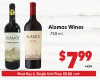 Vallarta Supermarkets Alamos Wines offer