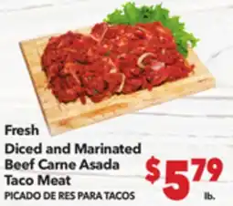 Vallarta Supermarkets Beef Carne Asada Taco Meat / PICADO DE RES PARA TACOS offer