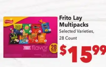 Vallarta Supermarkets Frito Lay Multipacks offer