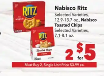 Vallarta Supermarkets Nabisco Ritz offer