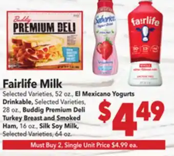 Vallarta Supermarkets Fairlife Milk offer