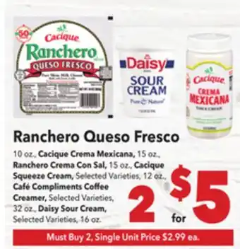 Vallarta Supermarkets Ranchero Queso Fresco offer