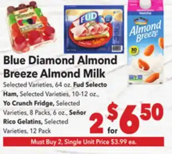 Vallarta Supermarkets Blue Diamond Almond Breeze Milk offer