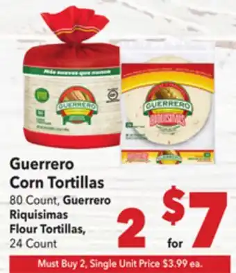 Vallarta Supermarkets Guerrero Corn Tortillas offer