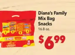 Vallarta Supermarkets Diana's Family Mix Bag Snacks offer