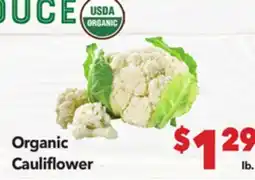 Vallarta Supermarkets Organic Cauliflower offer