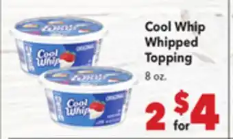 Vallarta Supermarkets Cool Whip Whipped Topping offer