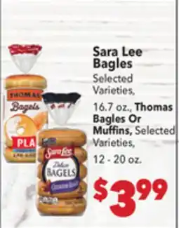 Vallarta Supermarkets Sara Lee Bagles offer