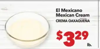 Vallarta Supermarkets El Mexicano Mexican Cream / CREMA OAXAQUEÑA offer