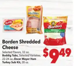 Vallarta Supermarkets Borden Shredded Cheese offer