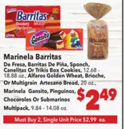 Vallarta Supermarkets Marinela Barritas De Barritas offer