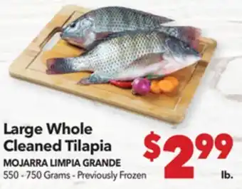 Vallarta Supermarkets Large Whole Cleaned Tilapia offer