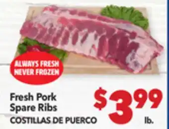 Vallarta Supermarkets Pork Spare Ribs/COSTILLAS DE PUERCO offer