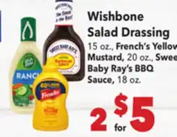 Vallarta Supermarkets Wishbone Salad Drassing offer