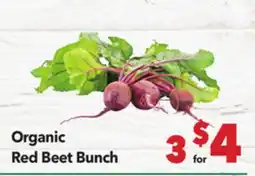 Vallarta Supermarkets Organic Red Beet Bunch offer