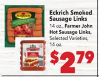 Vallarta Supermarkets Eckrich Smoked Sausage Links offer