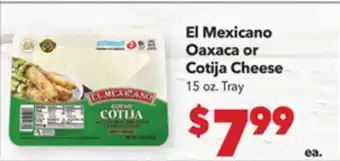 Vallarta Supermarkets El Mexicano Oaxaca or Cotija Cheese offer