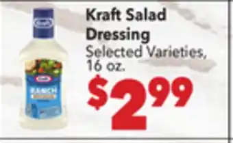 Vallarta Supermarkets Kraft Salad Dressing offer