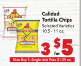 Vallarta Supermarkets Calidad Tortilla Chips offer