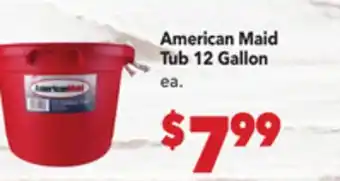 Vallarta Supermarkets American Maid Tub 12 gallon offer