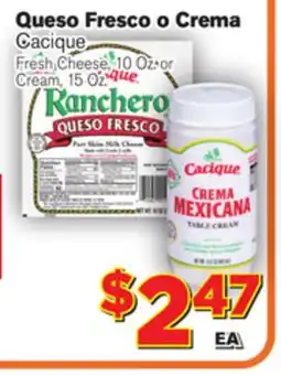 El Super Fresh Cacique Queso Fresco o Crema offer