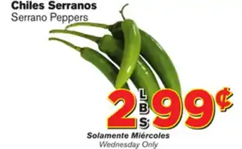 El Super Fresh Serrano Peppers offer