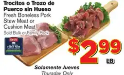 El Super Fresh Fresh Boneless Pork Stew Meat or Meat offer