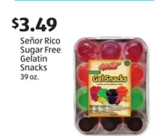 Aldi Señor Rico Sugar Free Gelatin Snacks offer