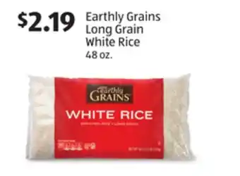 Aldi Earthly Grains Long Grain White Rice offer