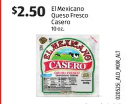 Aldi El Mexicano Queso Fresco Casero offer