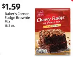 Aldi Baker's Corner Fudge Brownie Mix offer