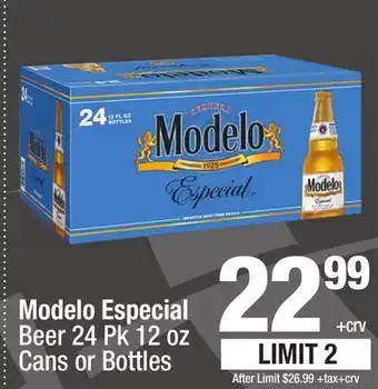 Super King Markets Modelo Especial Beer offer