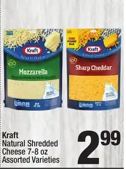 Super King Markets Kraft Natural Shredded Cheese offer