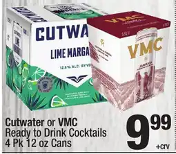 Super King Markets Cutwater or VMC Ready to Drink Cocktails offer