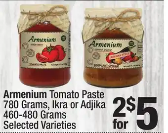 Super King Markets Armenium Tomato Paste 780 Grams, Ikra or Adjika 460-480 Grams offer