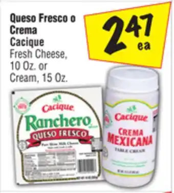 El Super Fresh Cheese 10 Oz. or Cream, 15 Oz offer