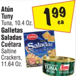 El Super Tuny Tuna, 10.4 Oz., Cuétara Saltine Crackers, 11.64 Oz offer