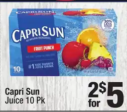 Super King Markets Capri Sun Juice offer